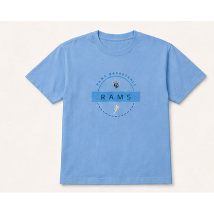 Rams Circle Logo tshirt in carolina blue